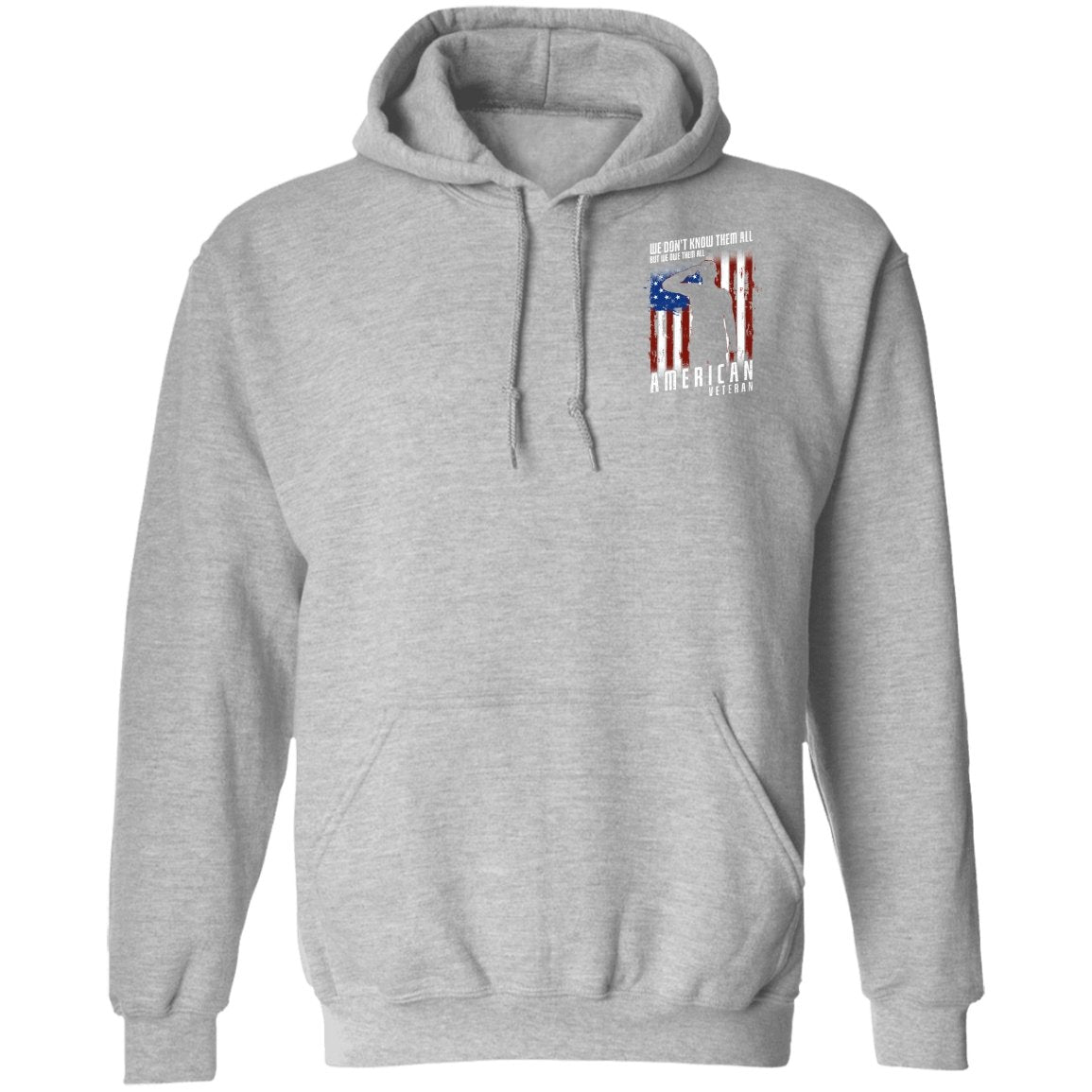 Veteran Design Double Side Printed Pullover Hoodie - Alexecom.com