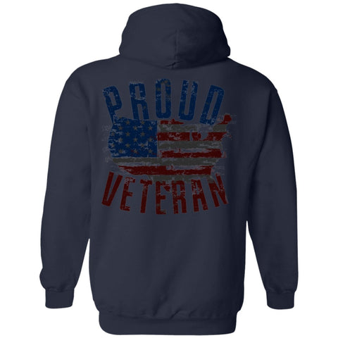 Image of Veteran Design Double Side Printed Pullover Hoodie - Alexecom.com