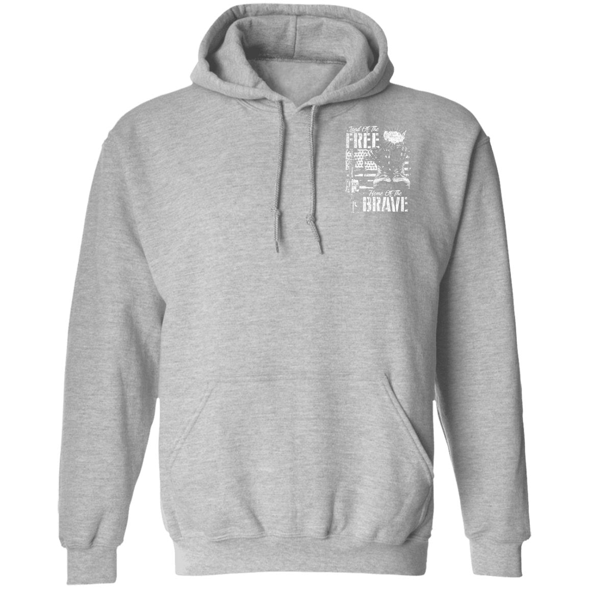 Veteran Design Double Side Printed Pullover Hoodie - Alexecom.com