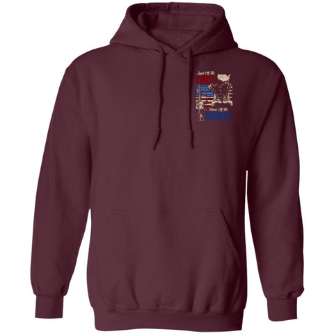 Image of Veteran Design Double Side Printed Pullover Hoodie - Alexecom.com