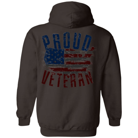 Image of Veteran Design Double Side Printed Pullover Hoodie - Alexecom.com