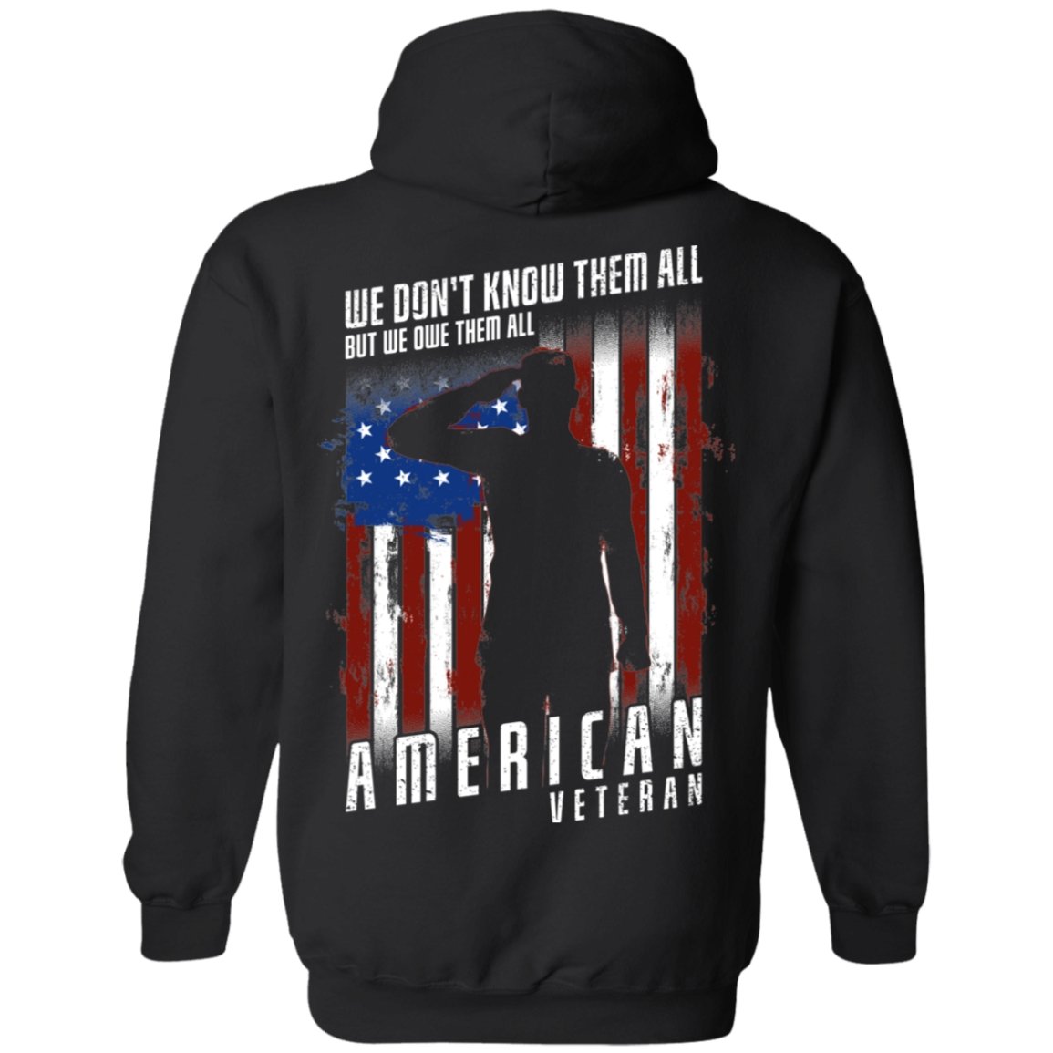 Veteran Design Double Side Printed Pullover Hoodie - Alexecom.com