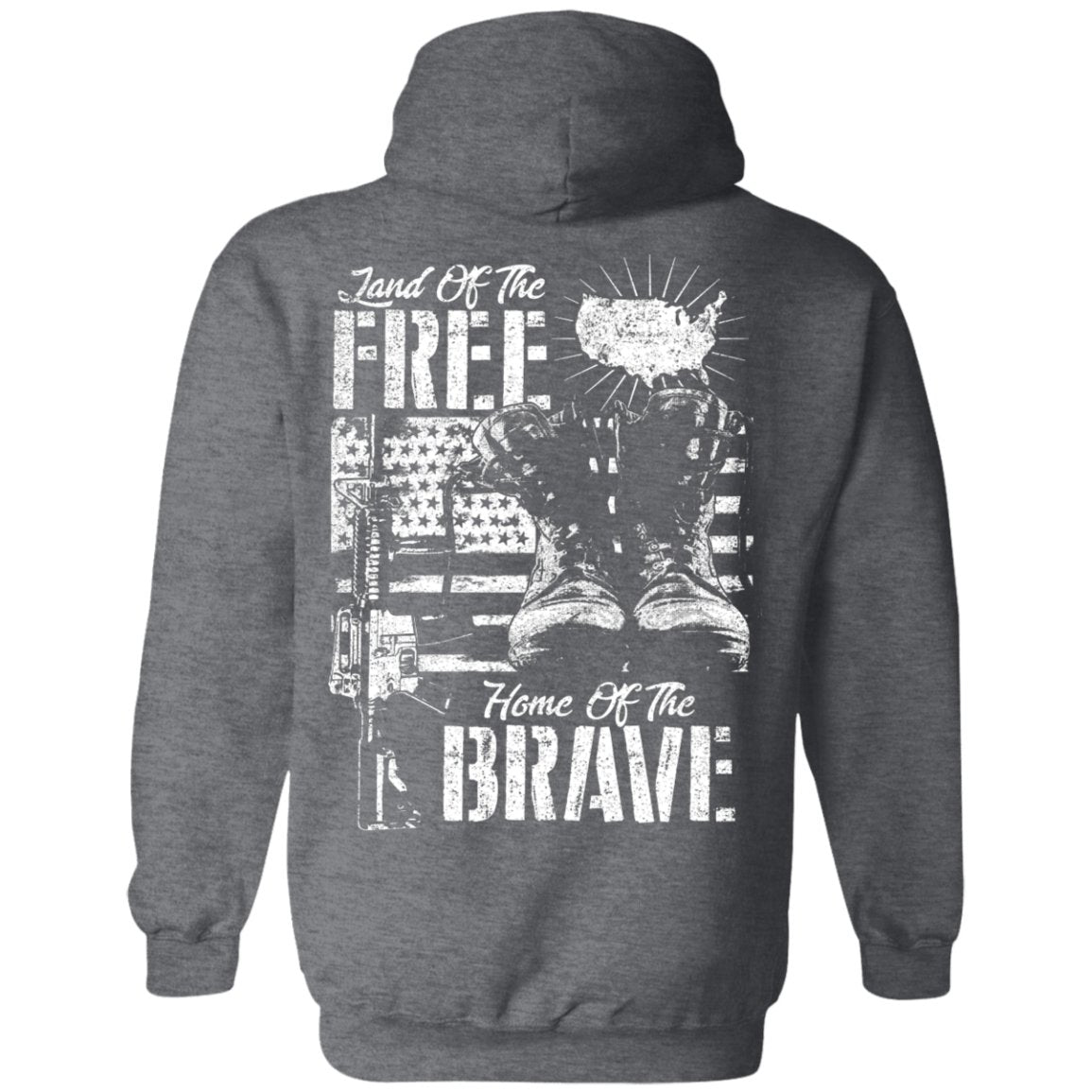 Veteran Design Double Side Printed Pullover Hoodie - Alexecom.com