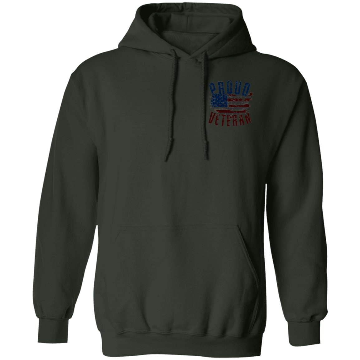 Veteran Design Double Side Printed Pullover Hoodie - Alexecom.com