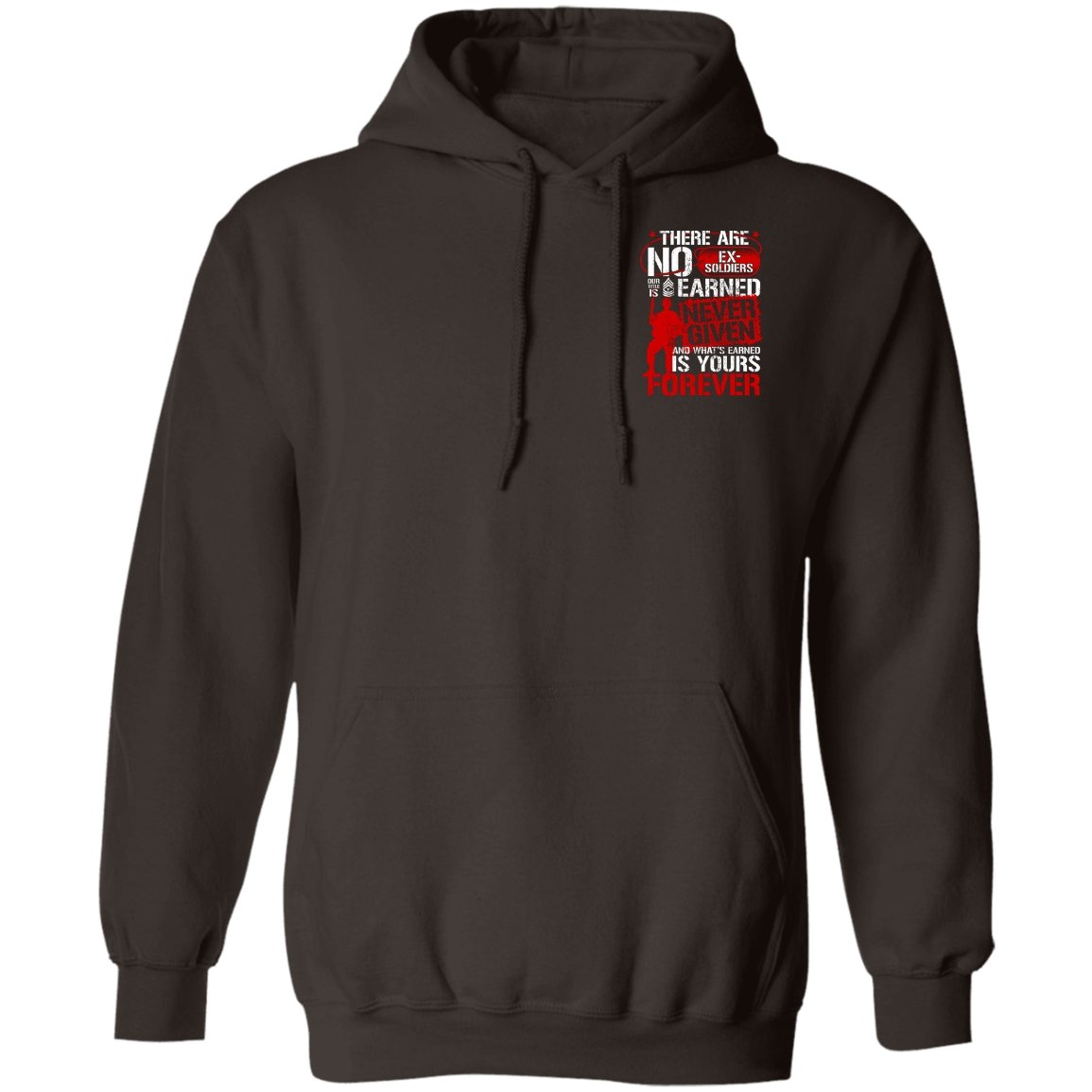 Veteran Design Double Side Printed Pullover Hoodie - Alexecom.com