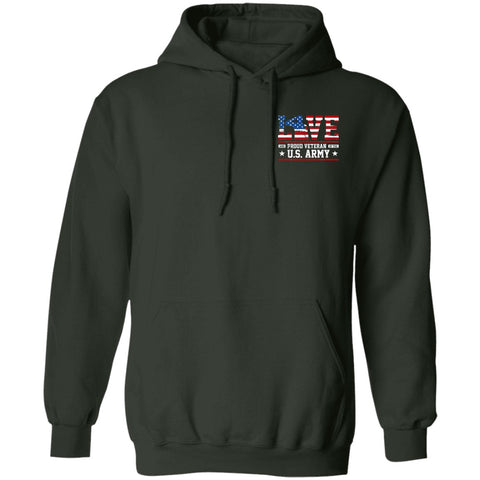 Image of Veteran Design Double Side Printed Pullover Hoodie - Alexecom.com