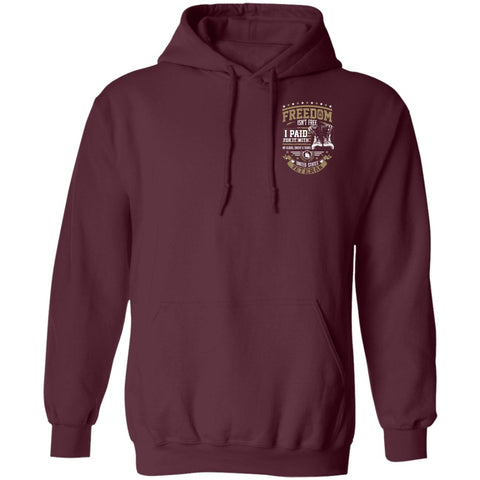 Image of Veteran Design Double Side Printed Pullover Hoodie - Alexecom.com