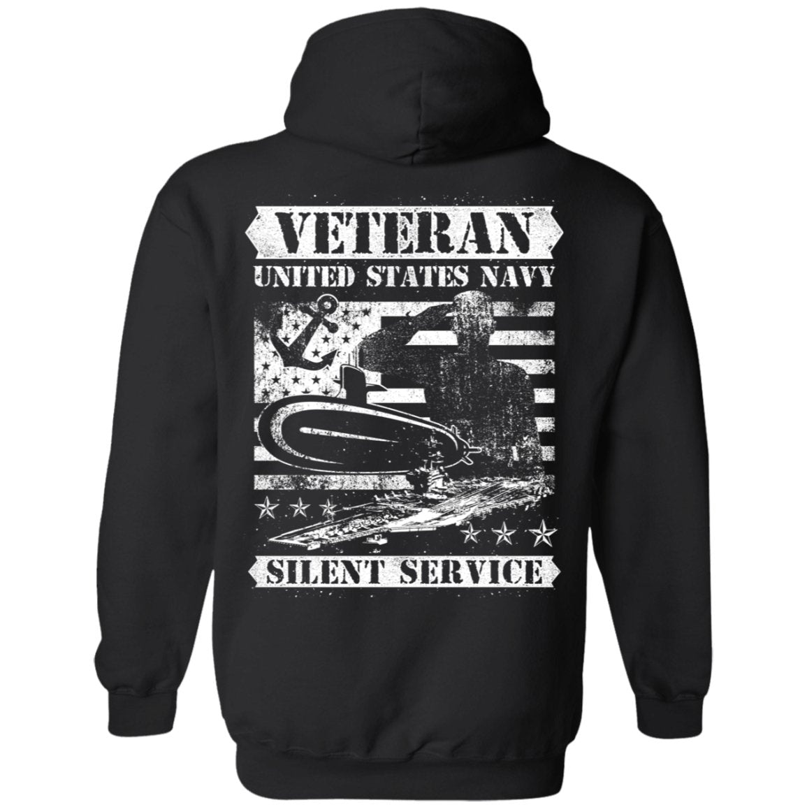 Veteran Design Double Side Printed Pullover Hoodie - Alexecom.com