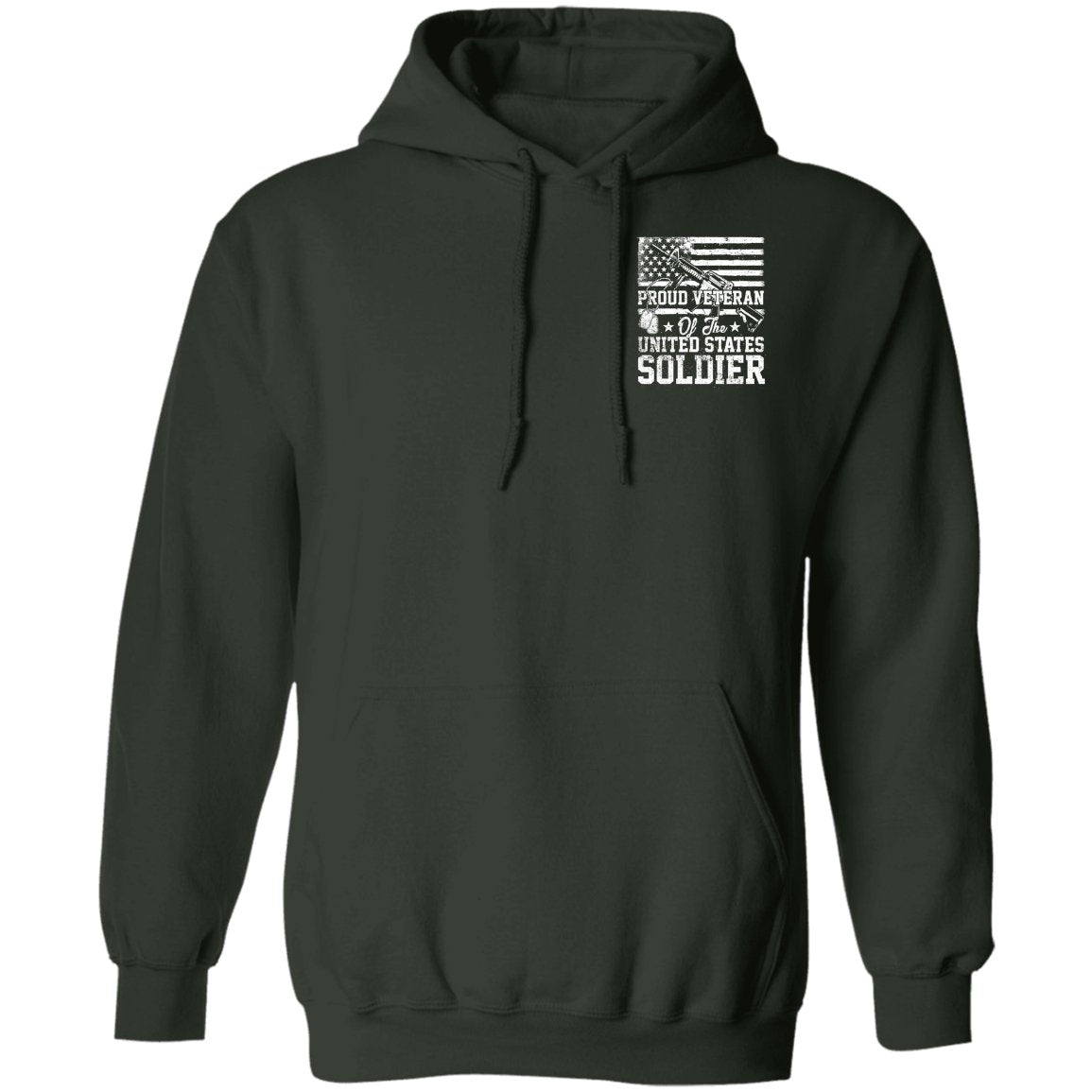 Veteran Design Double Side Printed Pullover Hoodie - Alexecom.com