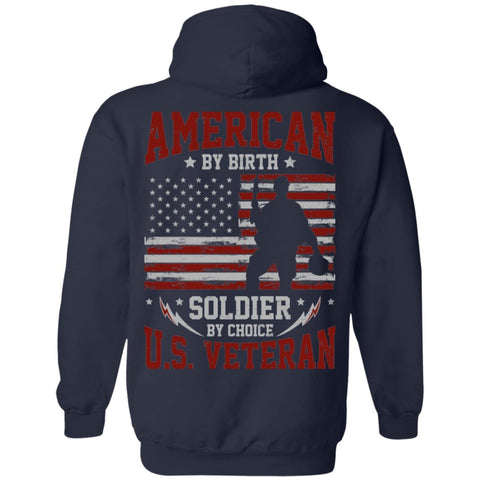 Image of Veteran Design Double Side Printed Pullover Hoodie - Alexecom.com