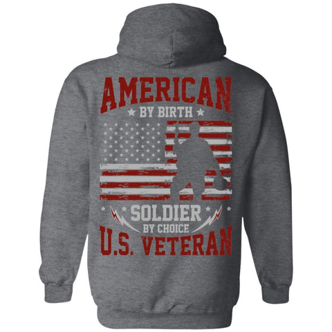 Image of Veteran Design Double Side Printed Pullover Hoodie - Alexecom.com