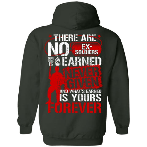 Image of Veteran Design Double Side Printed Pullover Hoodie - Alexecom.com