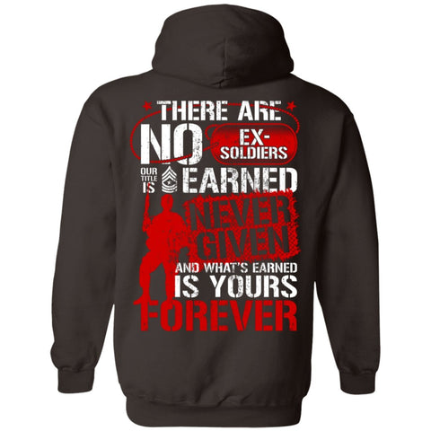 Image of Veteran Design Double Side Printed Pullover Hoodie - Alexecom.com
