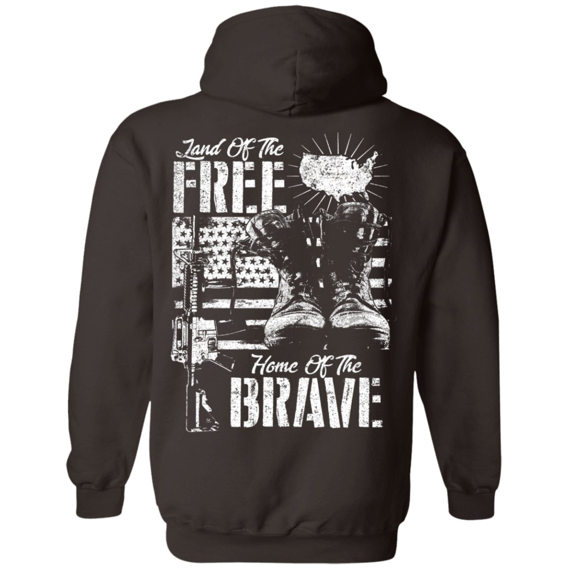 Veteran Design Double Side Printed Pullover Hoodie - Alexecom.com