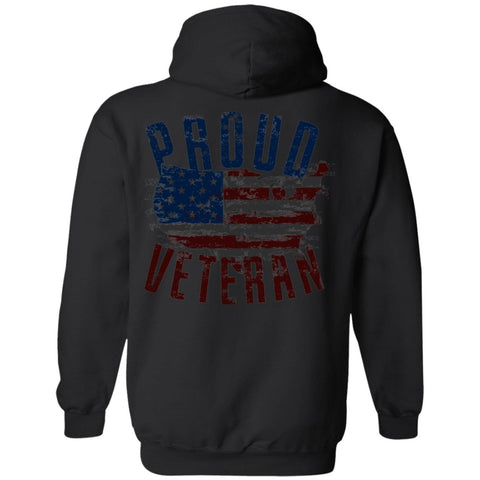 Image of Veteran Design Double Side Printed Pullover Hoodie - Alexecom.com