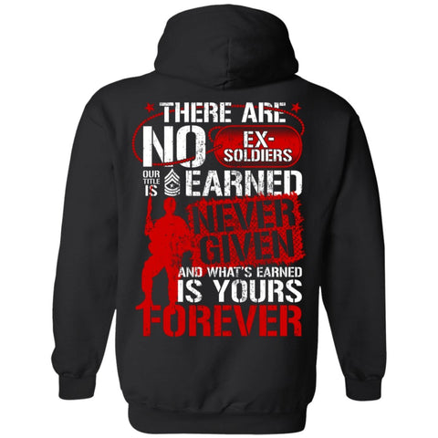Image of Veteran Design Double Side Printed Pullover Hoodie - Alexecom.com