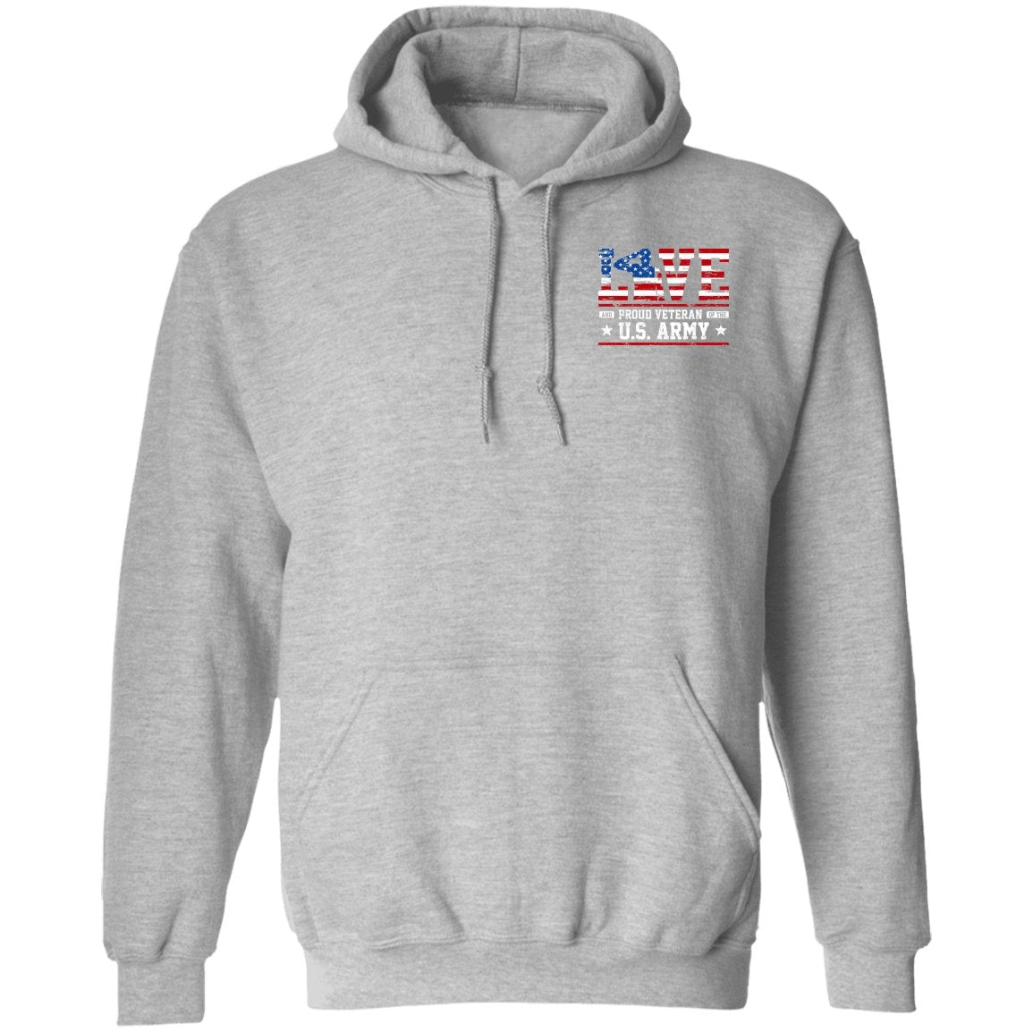 Veteran Design Double Side Printed Pullover Hoodie - Alexecom.com