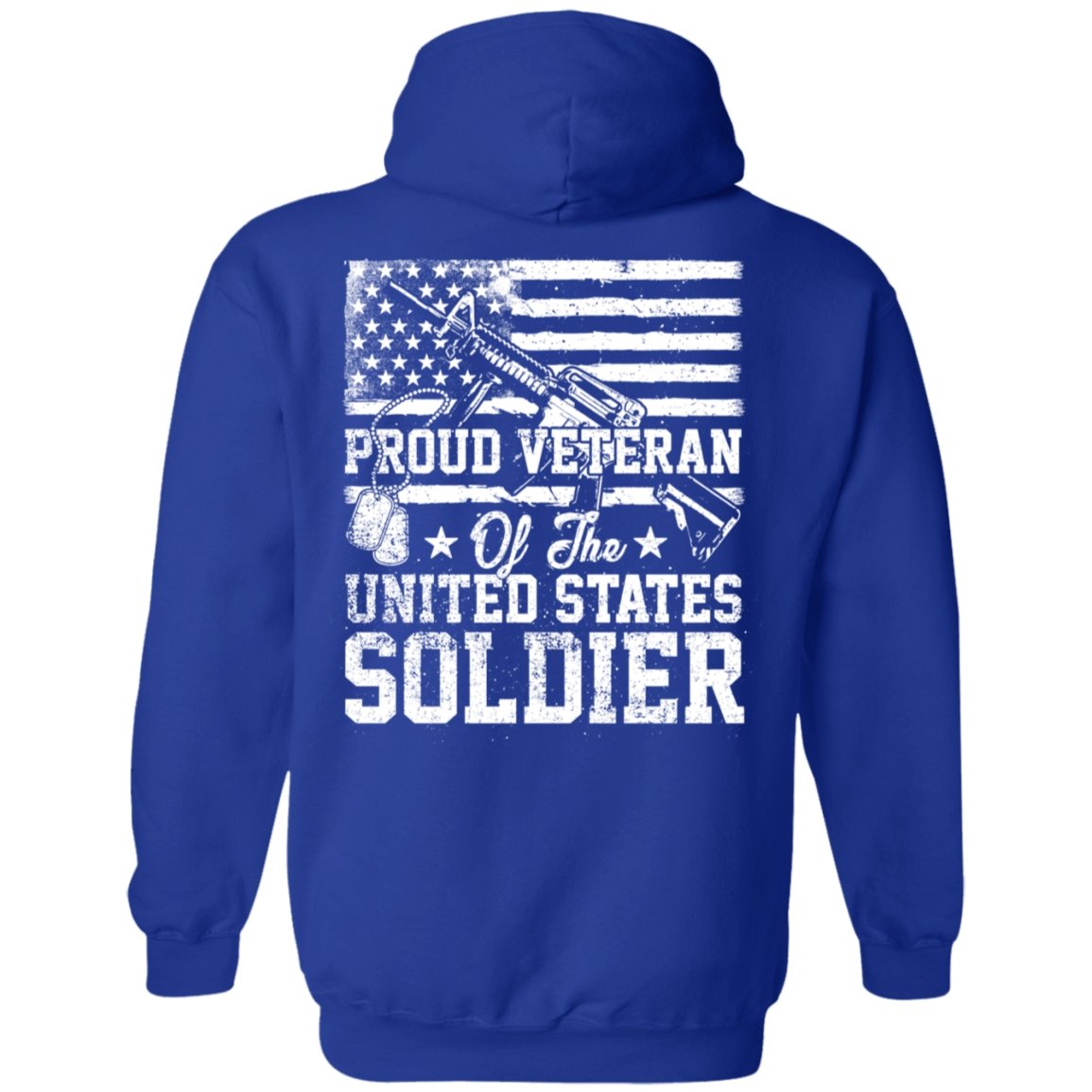 Veteran Design Double Side Printed Pullover Hoodie - Alexecom.com