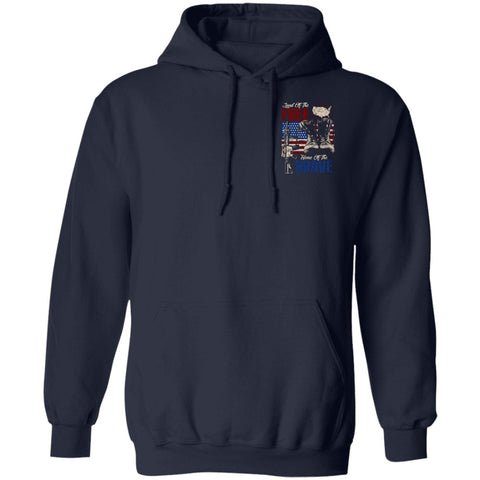 Image of Veteran Design Double Side Printed Pullover Hoodie - Alexecom.com