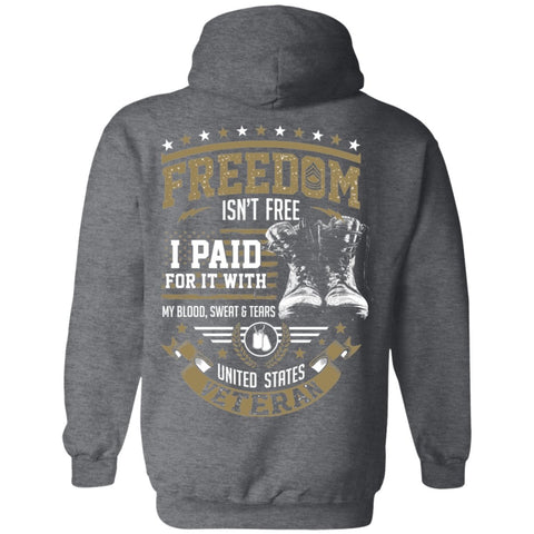 Image of Veteran Design Double Side Printed Pullover Hoodie - Alexecom.com