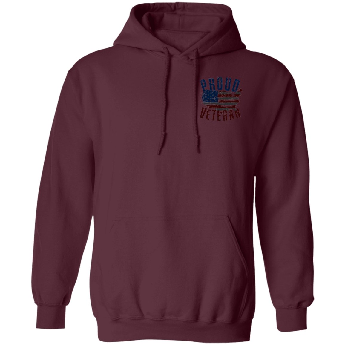 Veteran Design Double Side Printed Pullover Hoodie - Alexecom.com