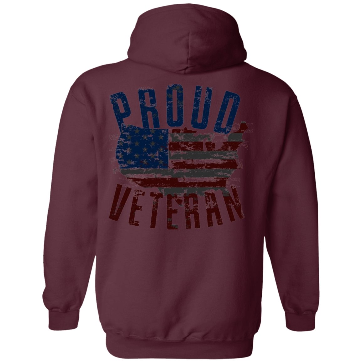 Veteran Design Double Side Printed Pullover Hoodie - Alexecom.com