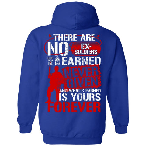 Image of Veteran Design Double Side Printed Pullover Hoodie - Alexecom.com