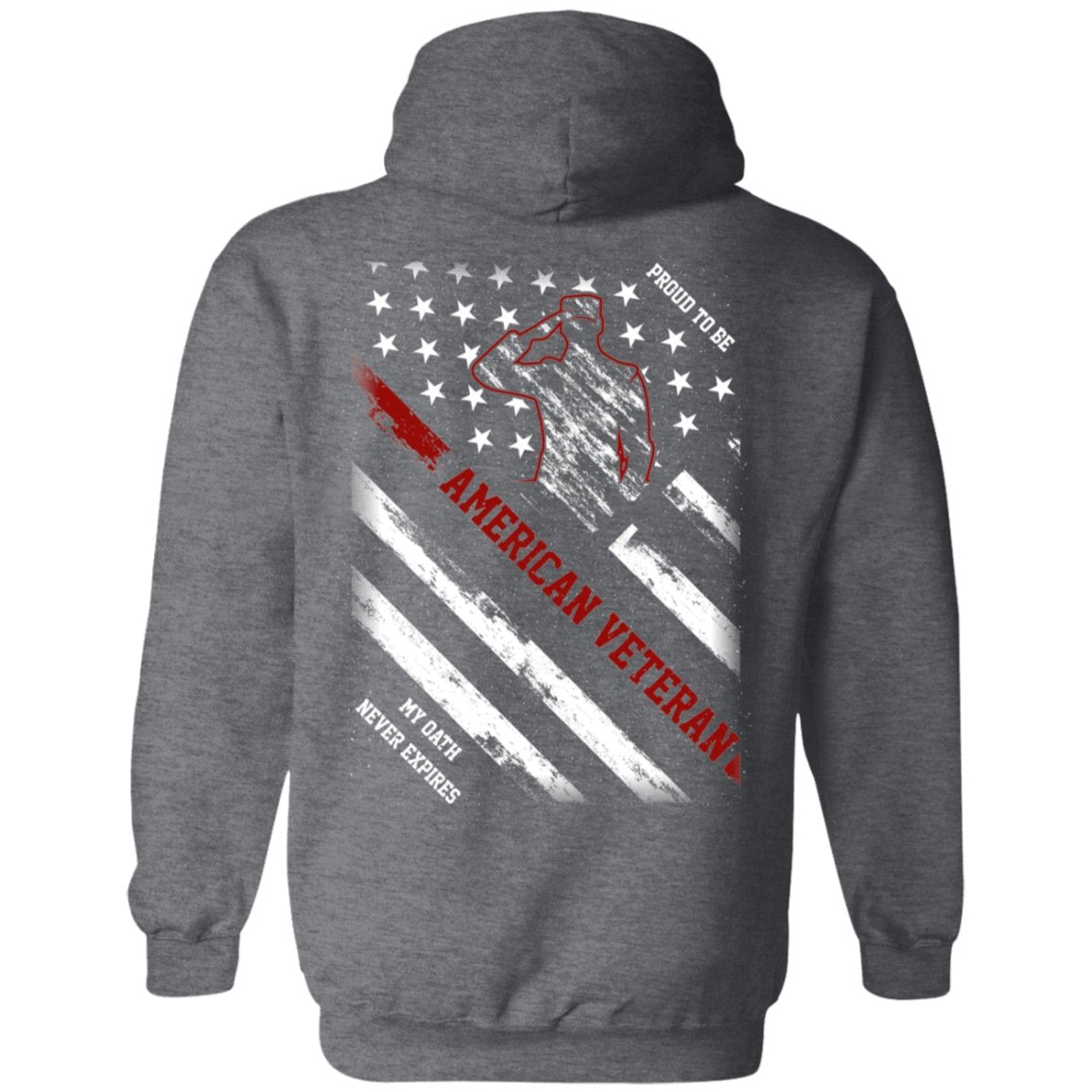 Veteran Design Double Side Printed Pullover Hoodie - Alexecom.com