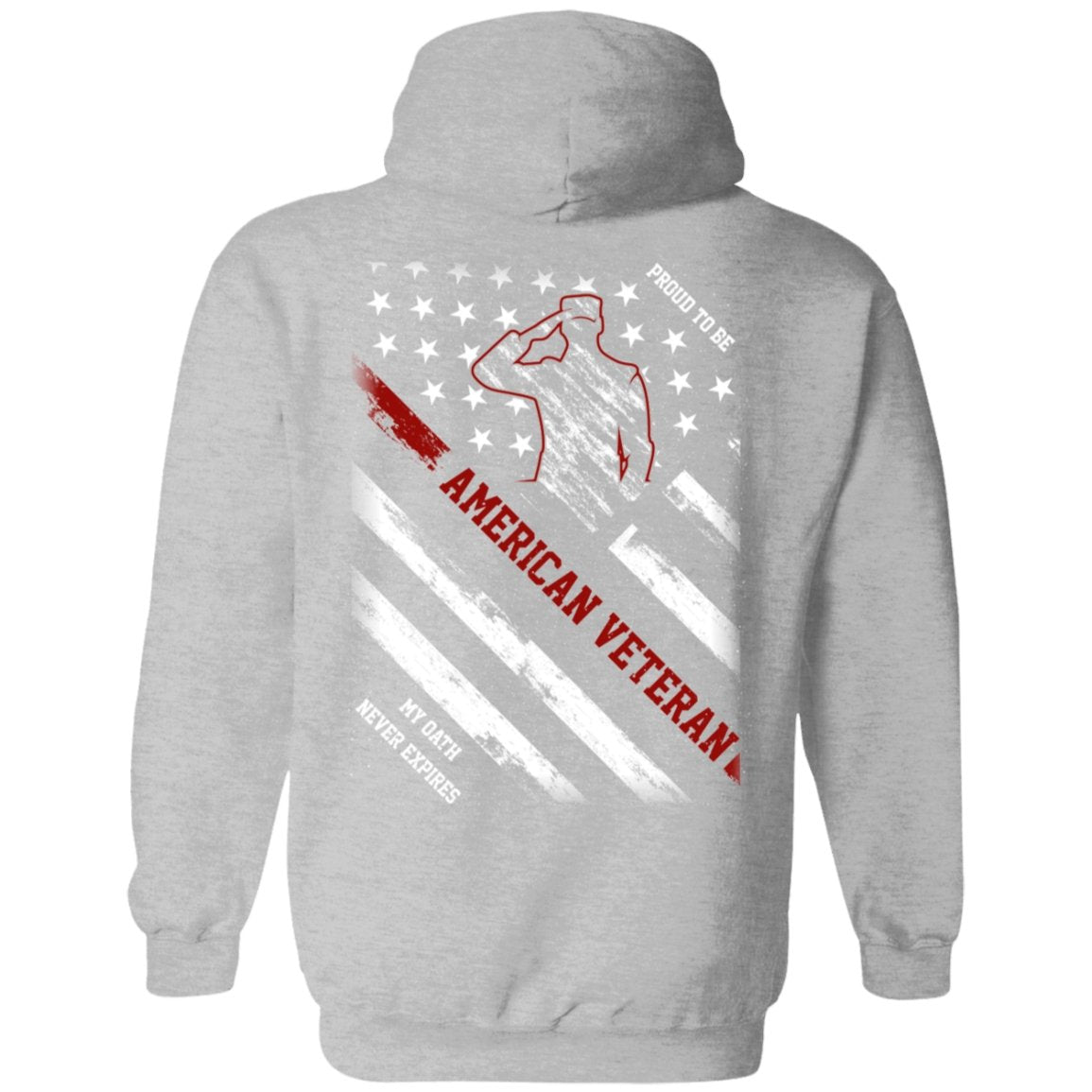 Veteran Design Double Side Printed Pullover Hoodie - Alexecom.com
