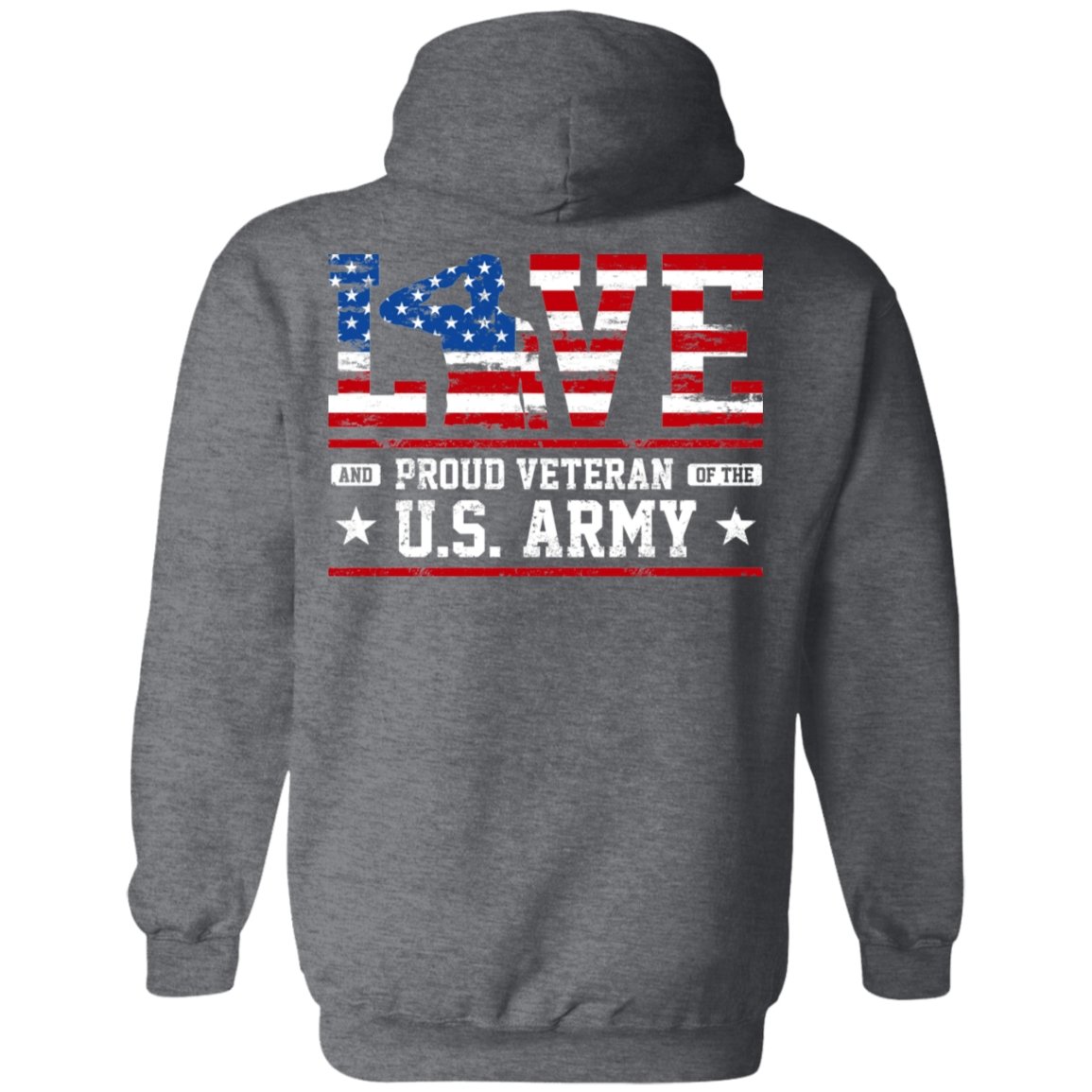 Veteran Design Double Side Printed Pullover Hoodie - Alexecom.com
