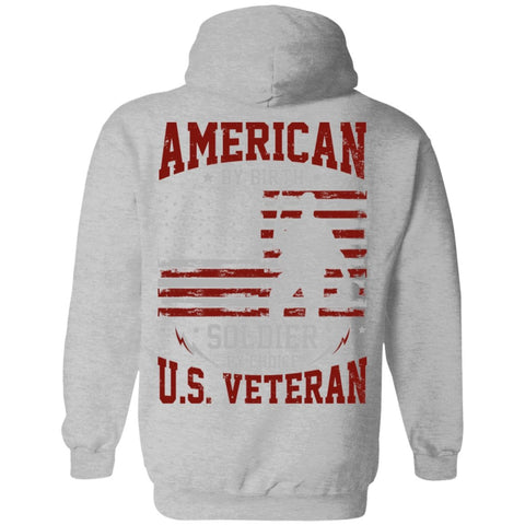 Image of Veteran Design Double Side Printed Pullover Hoodie - Alexecom.com