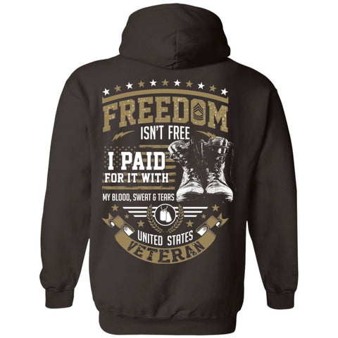 Image of Veteran Design Double Side Printed Pullover Hoodie - Alexecom.com