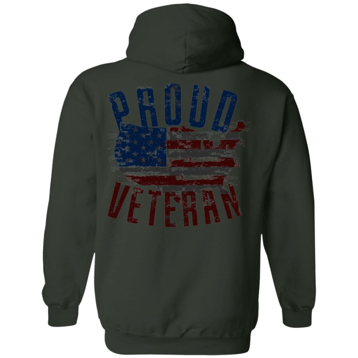 Veteran Design Double Side Printed Pullover Hoodie - Alexecom.com