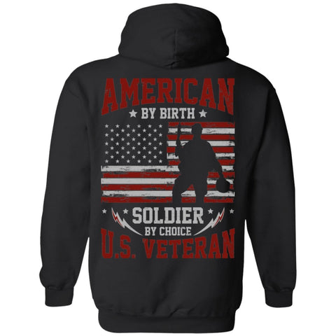 Image of Veteran Design Double Side Printed Pullover Hoodie - Alexecom.com