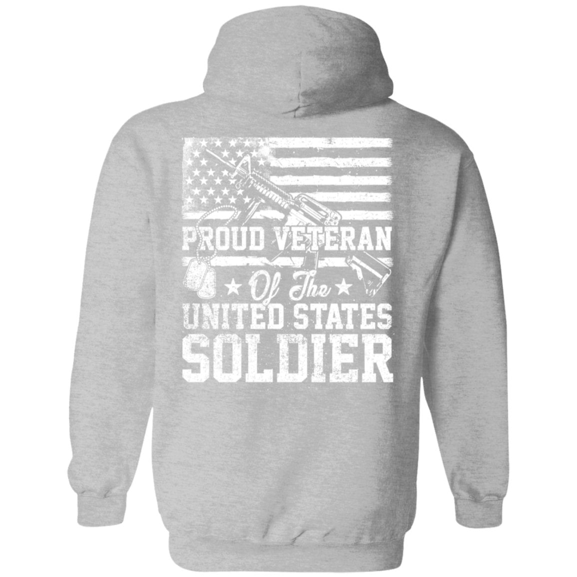 Veteran Design Double Side Printed Pullover Hoodie - Alexecom.com