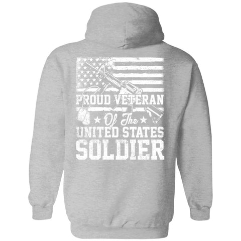 Image of Veteran Design Double Side Printed Pullover Hoodie - Alexecom.com