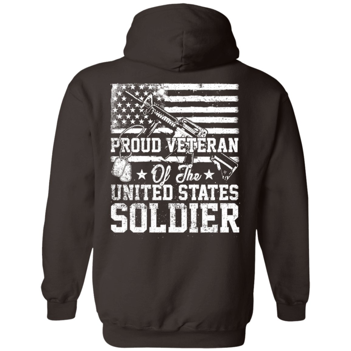 Veteran Design Double Side Printed Pullover Hoodie - Alexecom.com