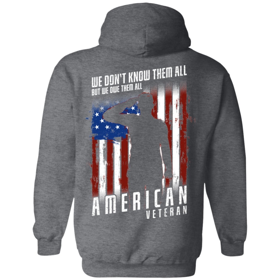 Veteran Design Double Side Printed Pullover Hoodie - Alexecom.com