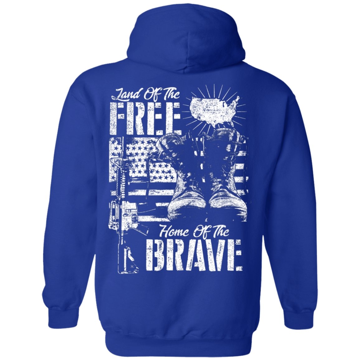 Veteran Design Double Side Printed Pullover Hoodie - Alexecom.com