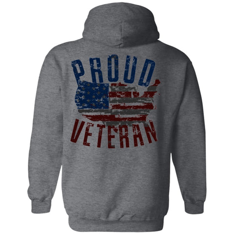 Image of Veteran Design Double Side Printed Pullover Hoodie - Alexecom.com