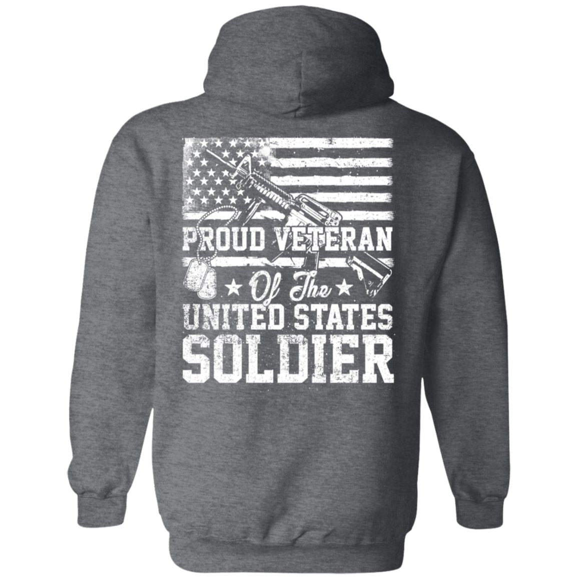 Veteran Design Double Side Printed Pullover Hoodie - Alexecom.com
