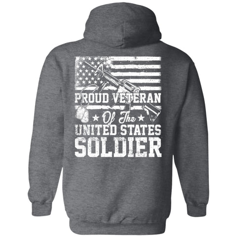 Image of Veteran Design Double Side Printed Pullover Hoodie - Alexecom.com