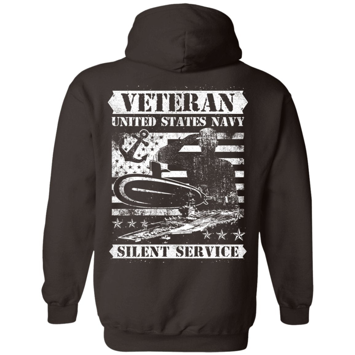 Veteran Design Double Side Printed Pullover Hoodie - Alexecom.com