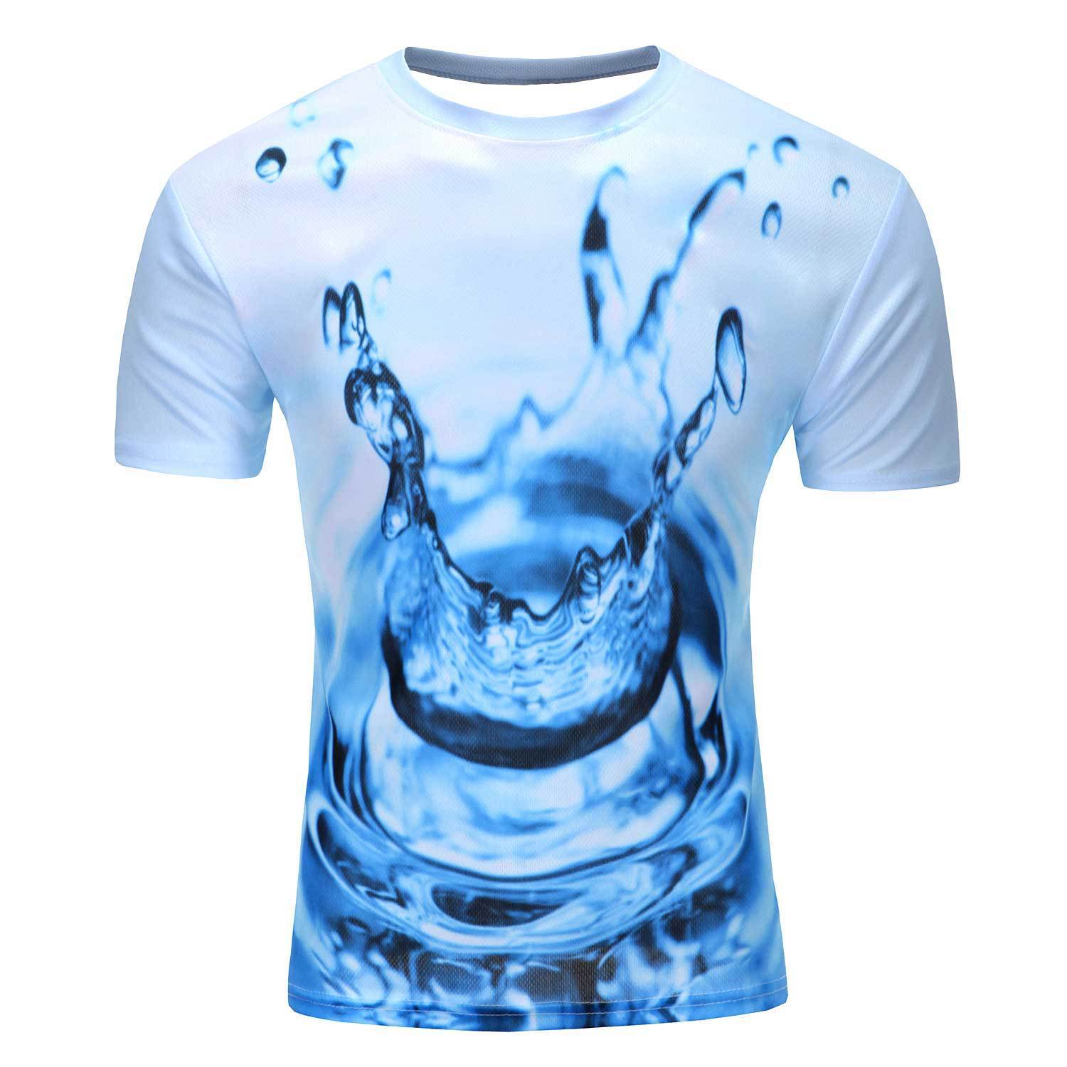 Water Dropped 3D T - Shirt - Alexecom.com