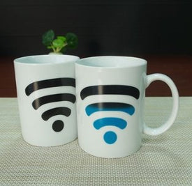 WIFI signal color change cup signal cell coffee cup early HOT color change cup - Alexecom.com